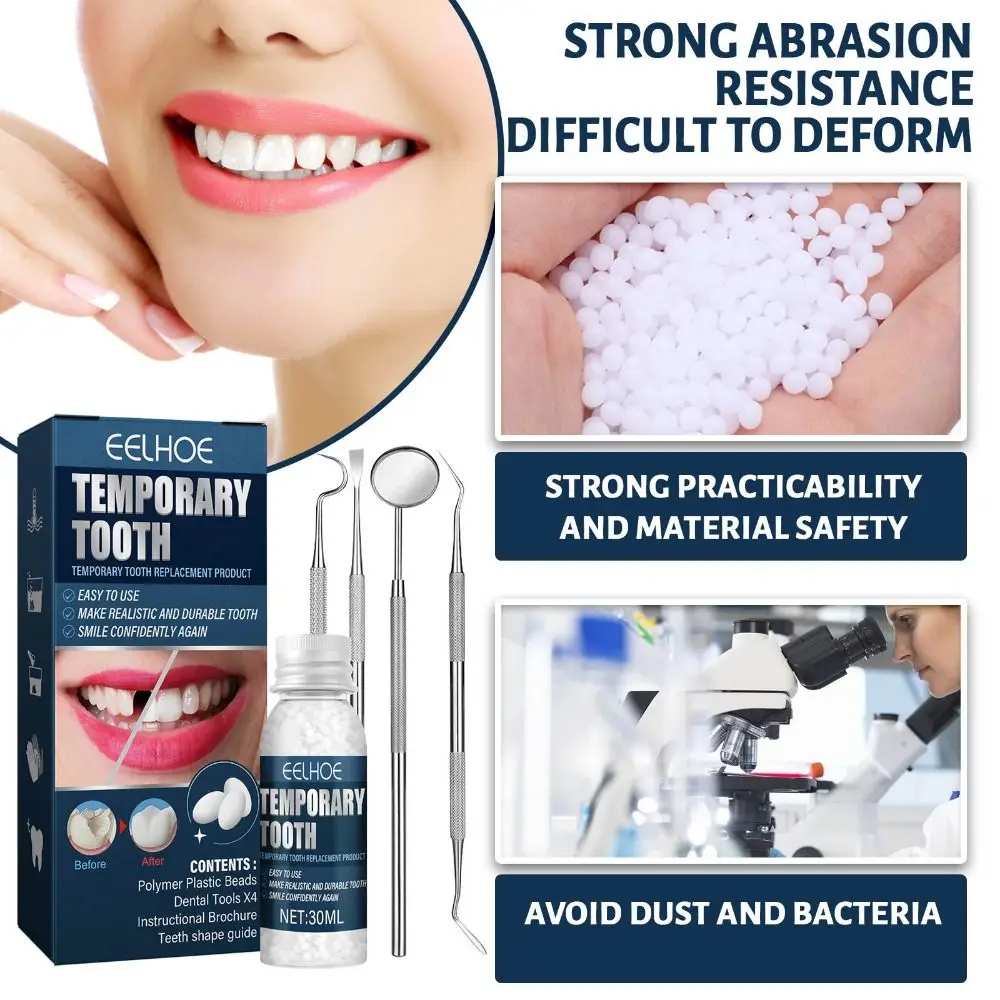 

Gel Dental Instrument Filling Teeth Glue Tooth Repair Kit Broken Teeth Gaps Repair Temporary Tooth Filling Material