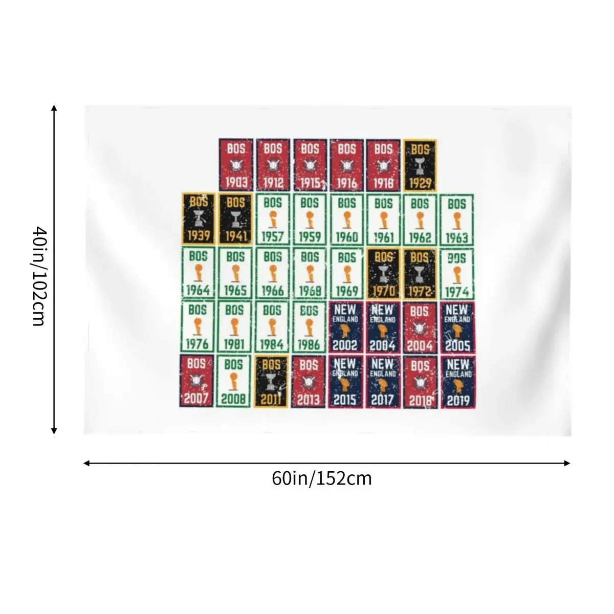 Fan of Fenway City Champions Новая Англия Бостон Спортивный чемпион Баннер Название Гобелен