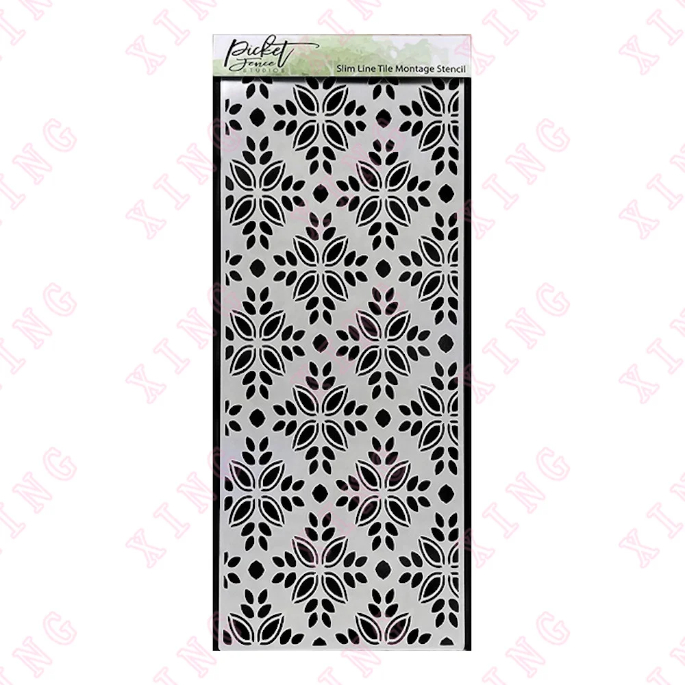 

Newest Slim Line Tile Montage Stencil Diy Craft Layering Stencil Painting Scrapbook Coloring Embossing Album Decorative Template