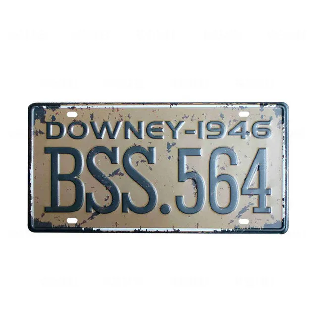 

USA NEW YORK Metal Tin Signs Car Number Plate License Retro Shabby Home Decor for Bar Cafe Garage Wall Painting 30x15cm Plaques