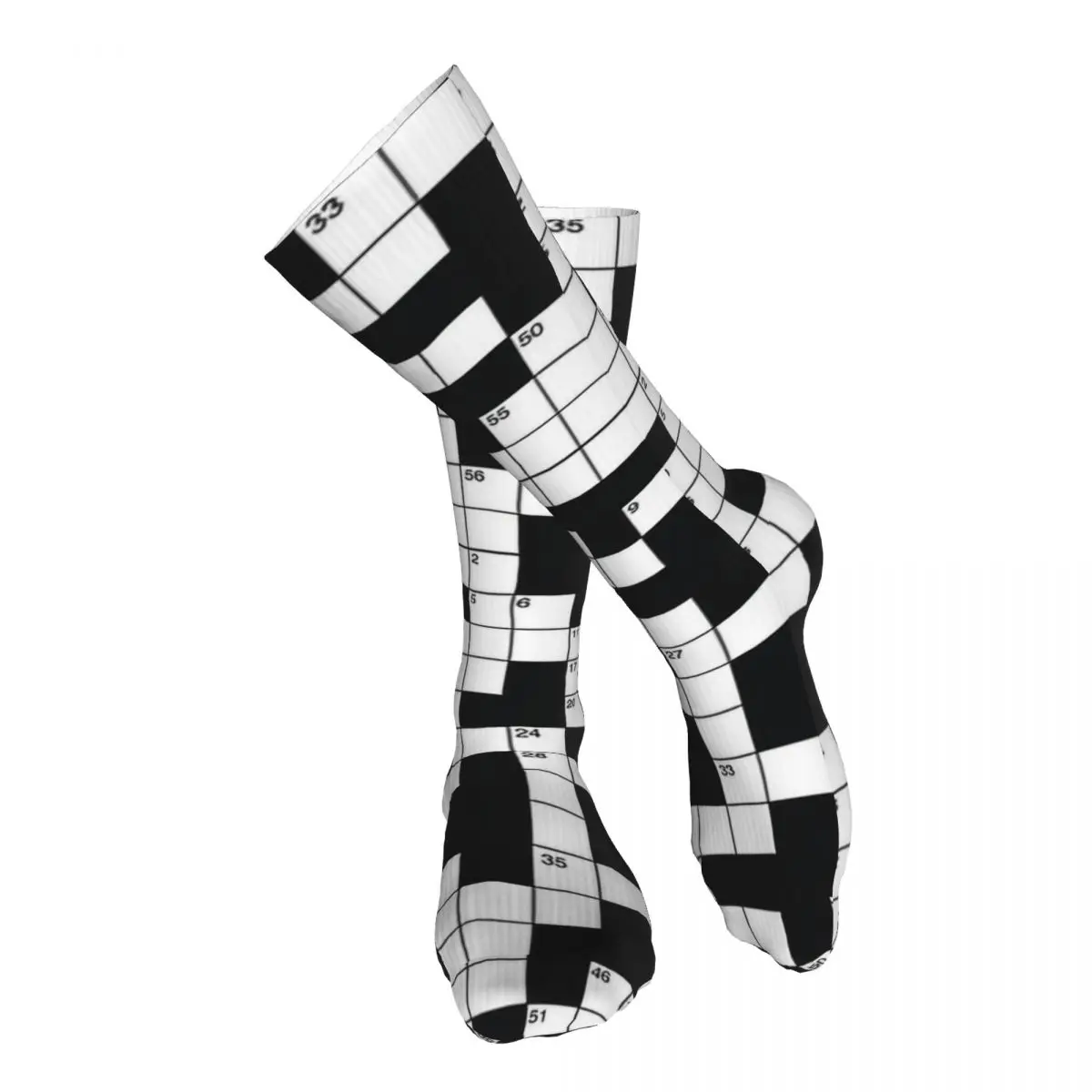 

Crosswords Are Awesome Adult Stockings Moisture absorbent Suitable For Sports Soft Bright Colours