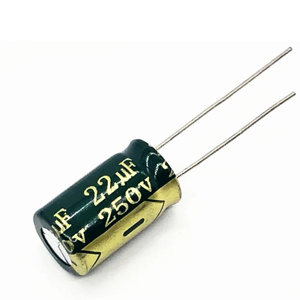 

6pcs/lot S113 high frequency low impedance 250v 22UF aluminum electrolytic capacitor size 10*17 22UF 20%