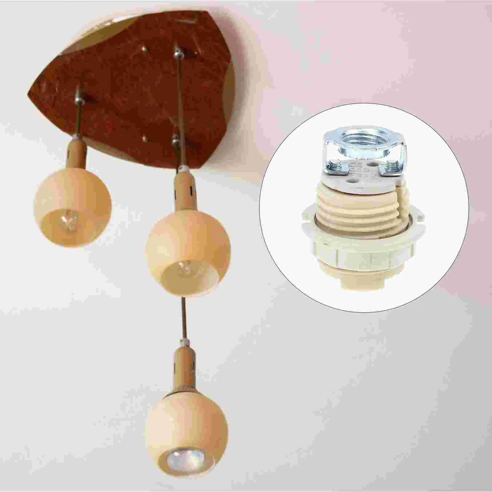 

4 Pcs G9 Ceramic Lamp Holder Sockets Halogen Light Bulb Pendant Lights Plug Ring Stand