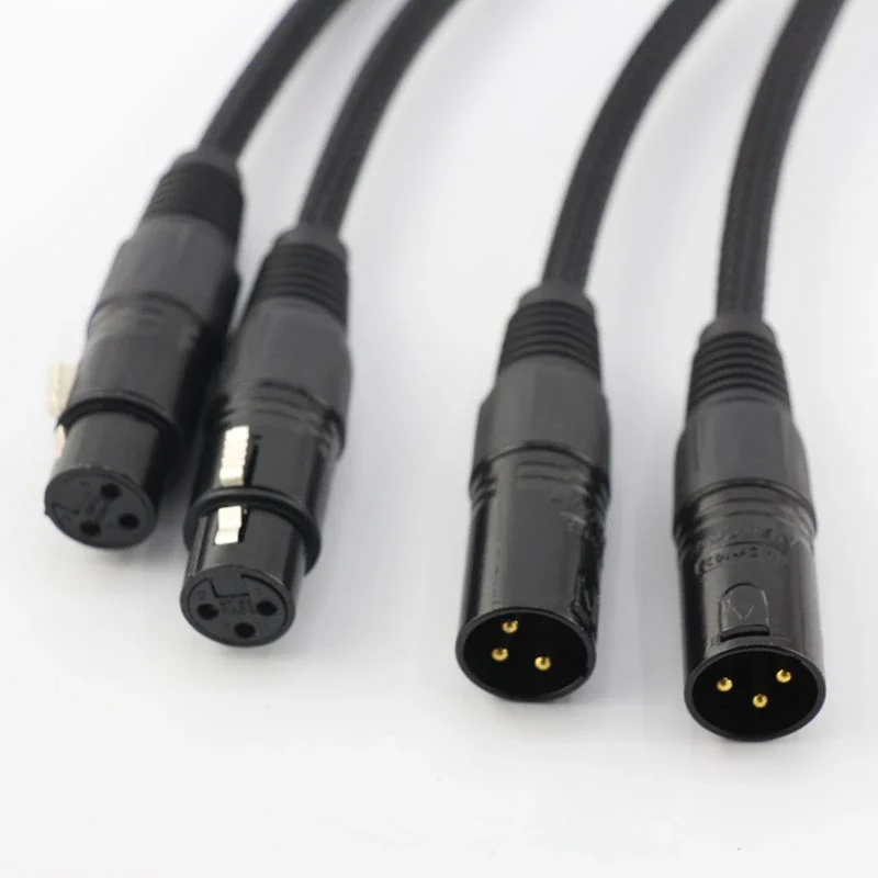 Конденсатор Coppia A53 5N OCC di rame Bilanciamento audio cavo interconnessione con NEUTRIK XLR spina del connettore
