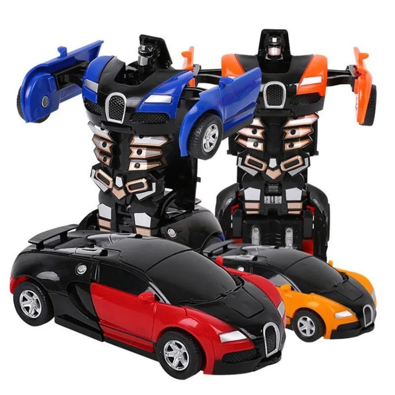 

em 1 transformação carro brinquedo trnasformational robô modelo abs mini legal puxar para trás brinquedo carro melhor presente