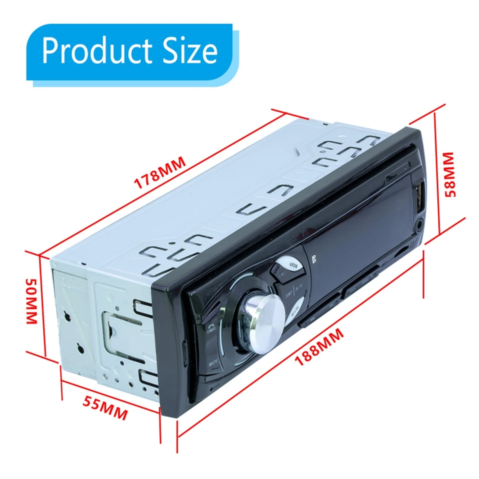 

Универсальный автомобильный радиоприемник, MP3-плеер, поддержка FM с дистанционным управлением, Bluetooth, громкая связь, FM, USB, SD, AUX, U-диск, 1044