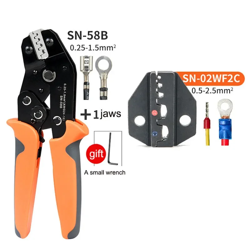Обжимные клещи Сменные для холодного прессования клещей обжима клемм Набор