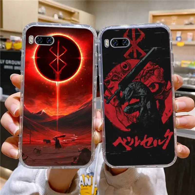 

Berserk Guts Anime Phone Case For Huawei Mate P10 P20 P30 P40 P50 Smart Z Honor 50 60 70 Pro Lite Transparent Case
