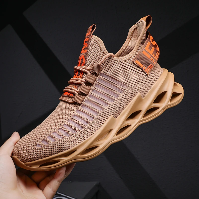 New Trend Men Sneakers Mesh Casual Shoes Lac-up Mens Shoes Lightweight Fashion Men Running Shoes Zapatillas Hombre Men Shoes