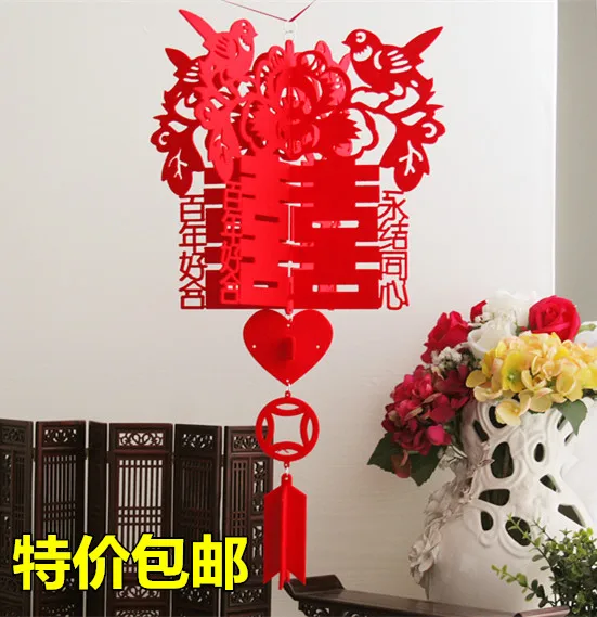 

Daquan счастливое слово Подвеска-фонарь для свадебной сцены раскладка-фонарь украшение для свадебной комнаты вытягивающий цветок