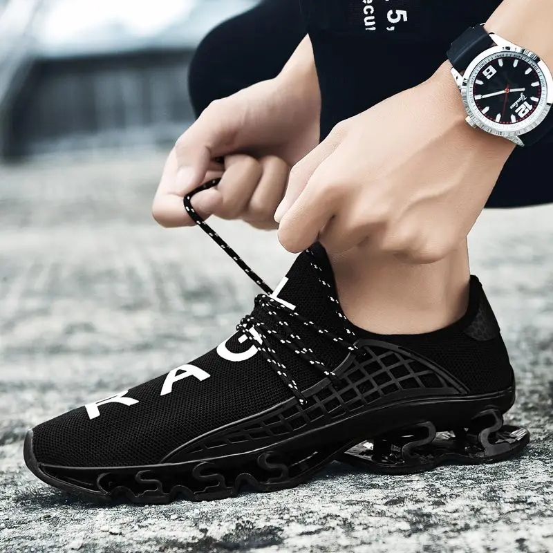 

big size outdoor hard-wearing Running shoes for men sneakers brand Men's sport shoes women Sports shoes man black baskets B-603