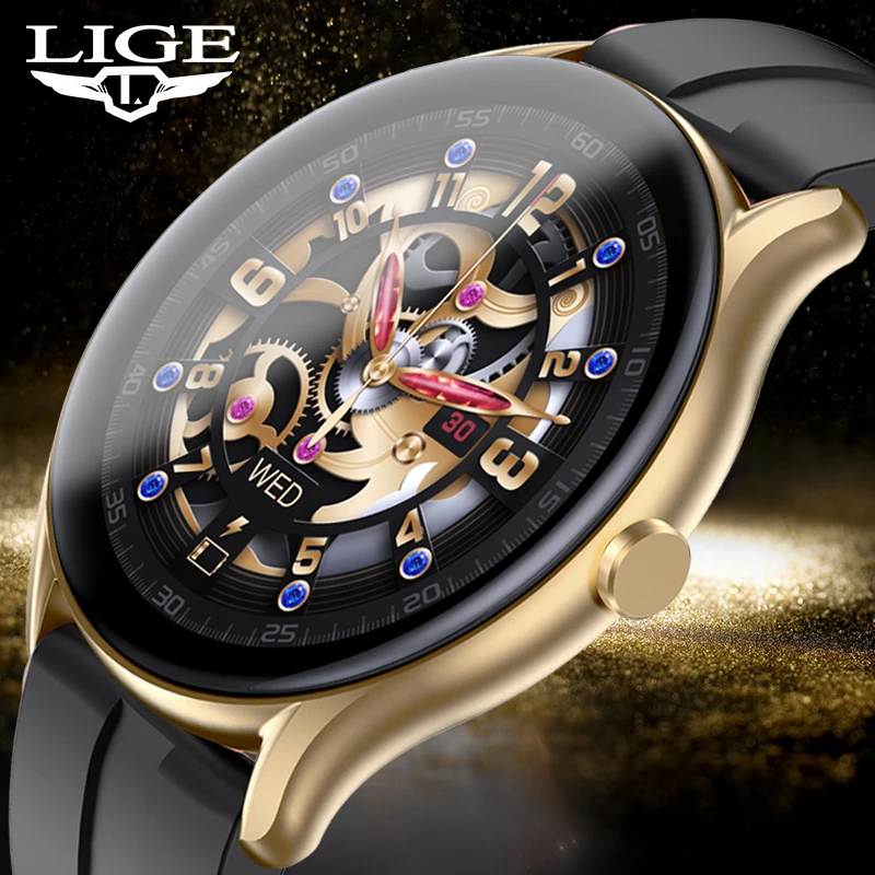 

LIGE Smart Watch Sport Fitness Tracker Watches Blood Pressure Heart Rate Sleep Waterproof Alarm Clock Smartwatch For Android IOS