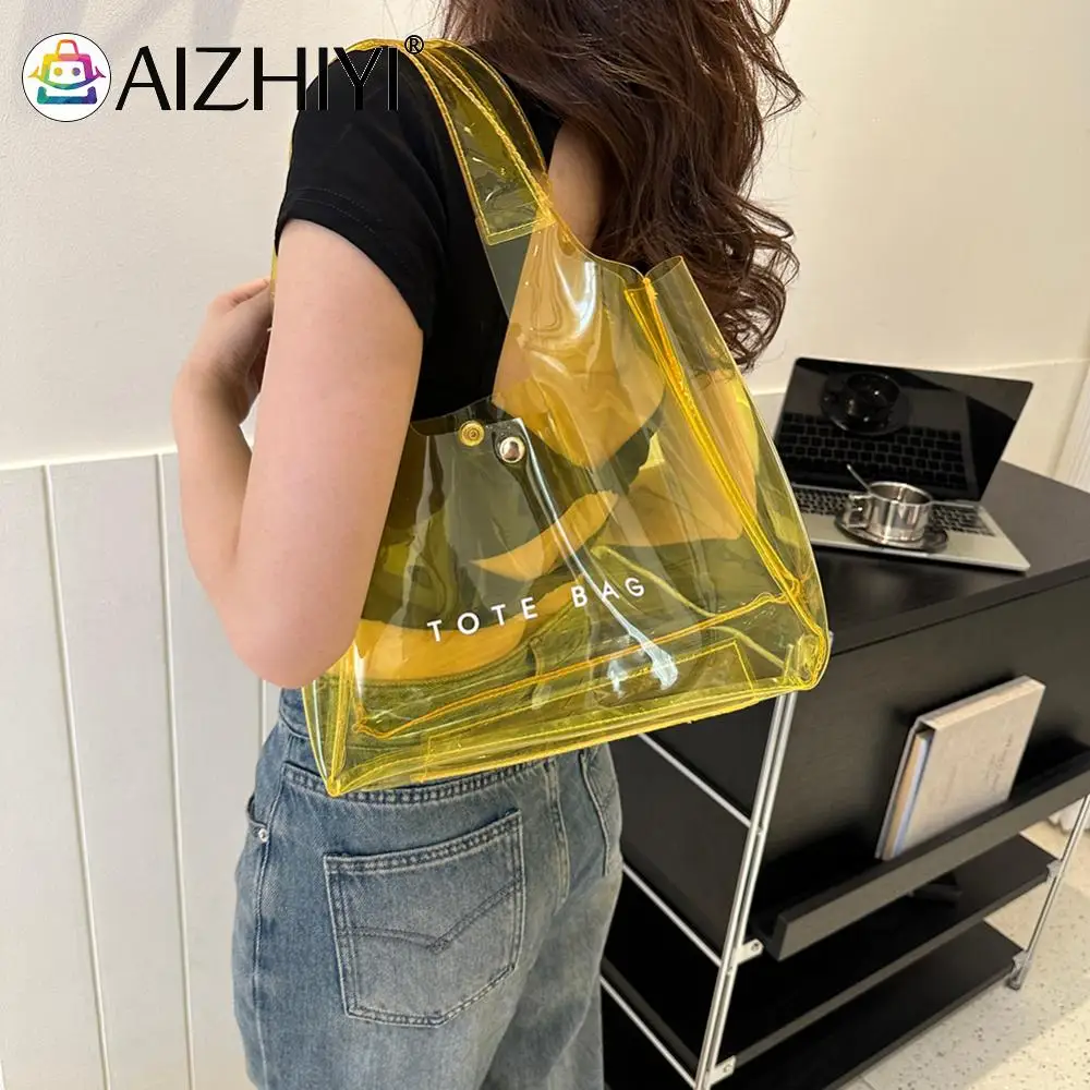 Большая сумка для женщин через плечо с магнитной застежкой ПВХ большая