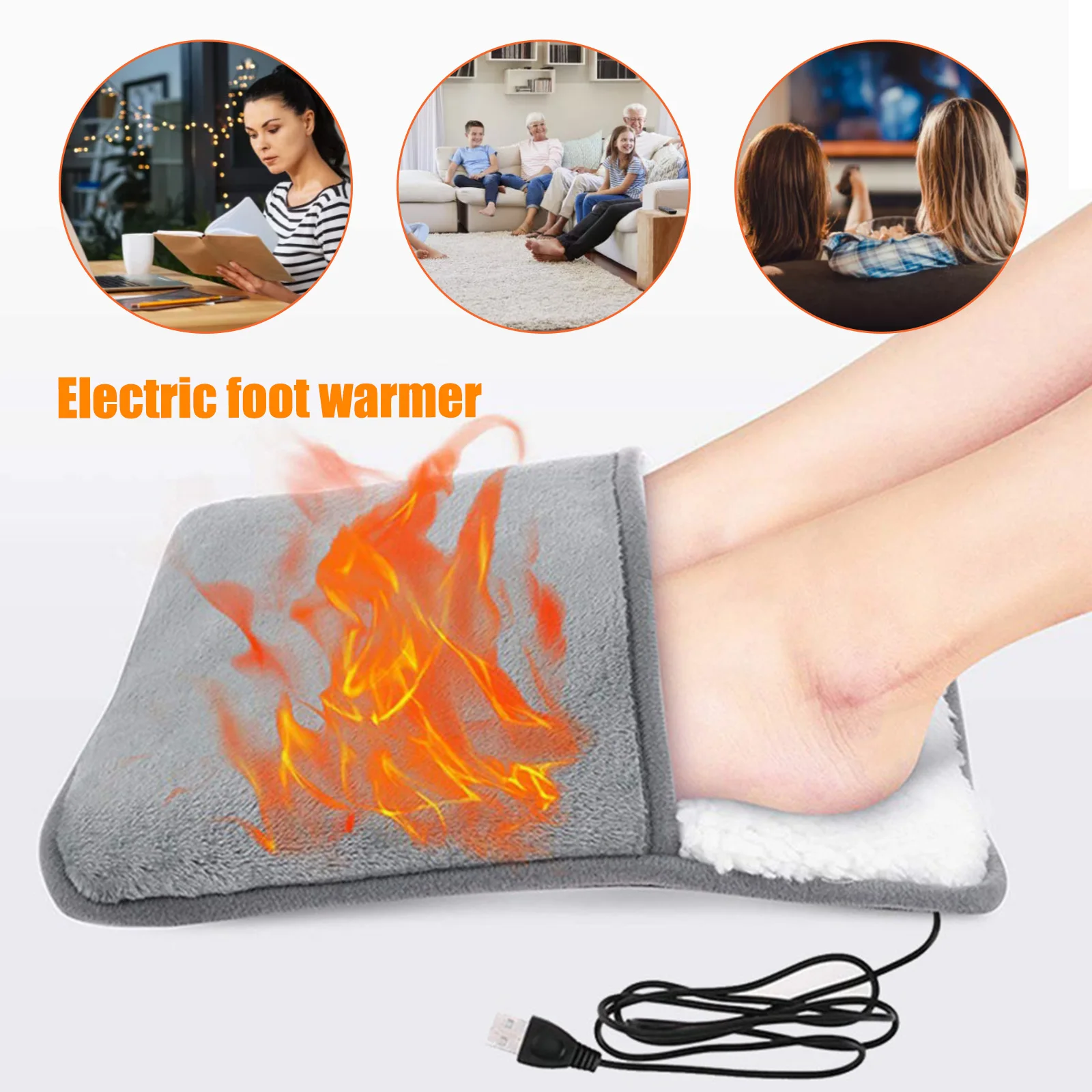 

Многофункциональные мягкие электрические теплые тапочки с подогревом для ног, удобные зимние теплые тапочки для рук, модные тапочки для дома и офиса