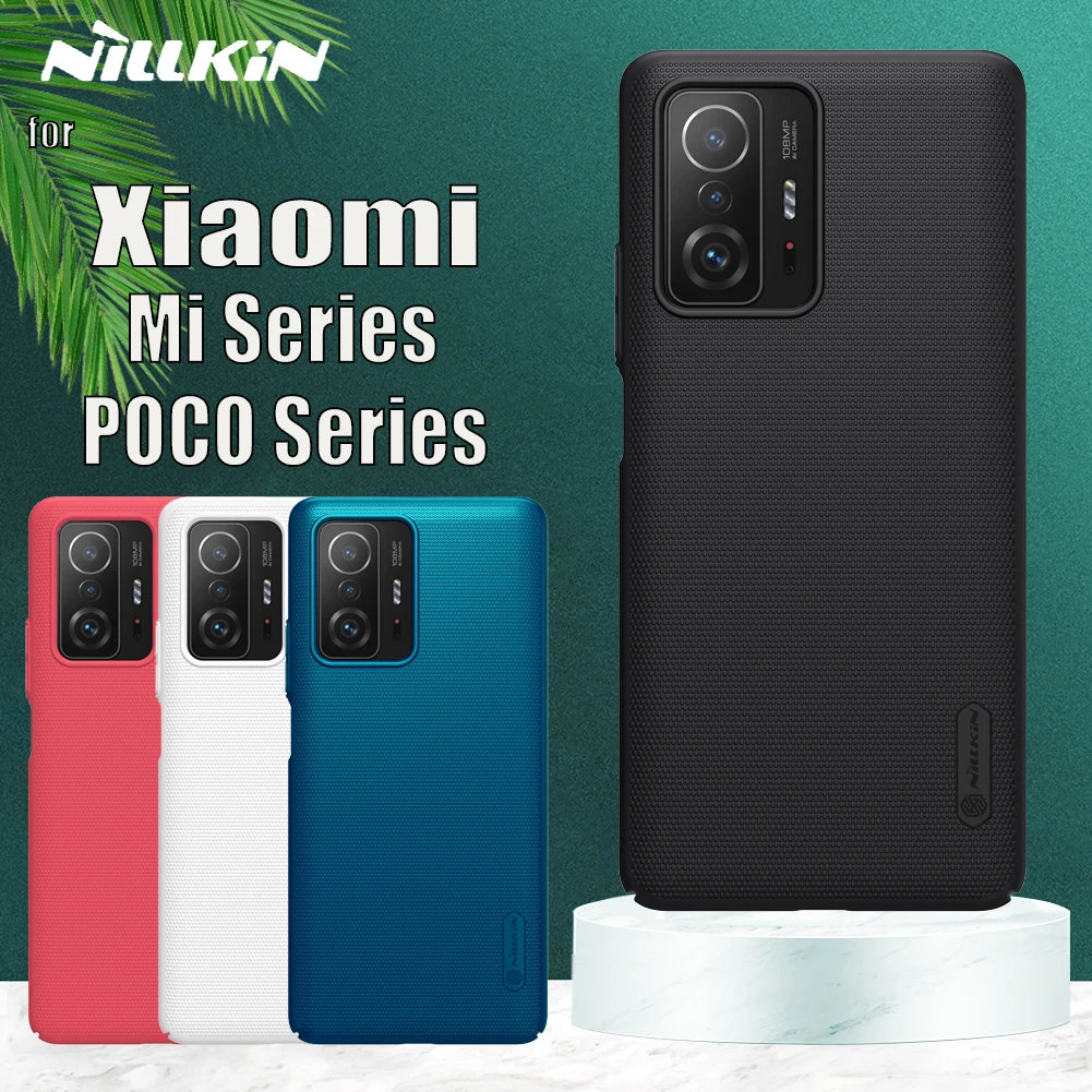 for Xiaomi Mi 11T 12 Pro 5G 12X 11i Case Nillkin Frosted Shield Slim Hard Shockproof Back Cover on POCO F3 X4 X3 NFC M4 Pro 4G