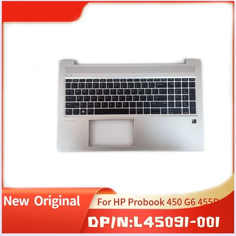 

Женская серебряная новая Оригинальная верхняя крышка, Верхняя деталь для HP Probook 450 455R G6