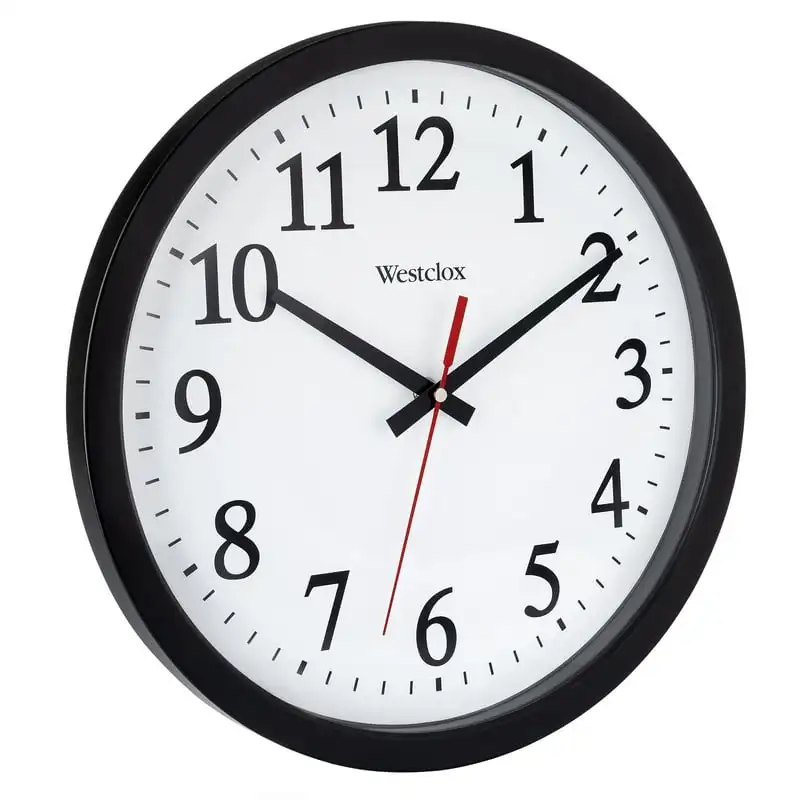 

Black Round Powered Office Analog Quartz Accurate Wall Clock