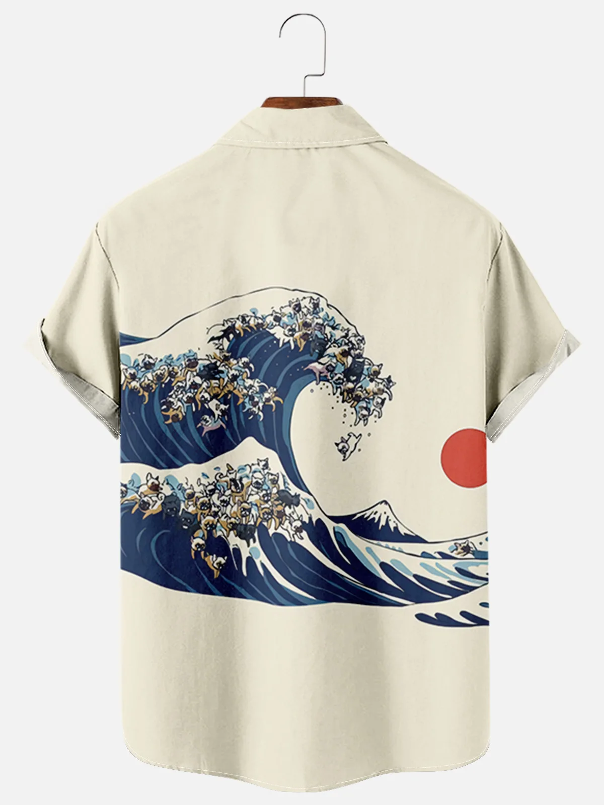 2022 New Ukiyo-E T-Shirt For Men And Women 3d Printing Seaside Surfing Men'S Casual Trend Short-Sleeved Shirt Top |