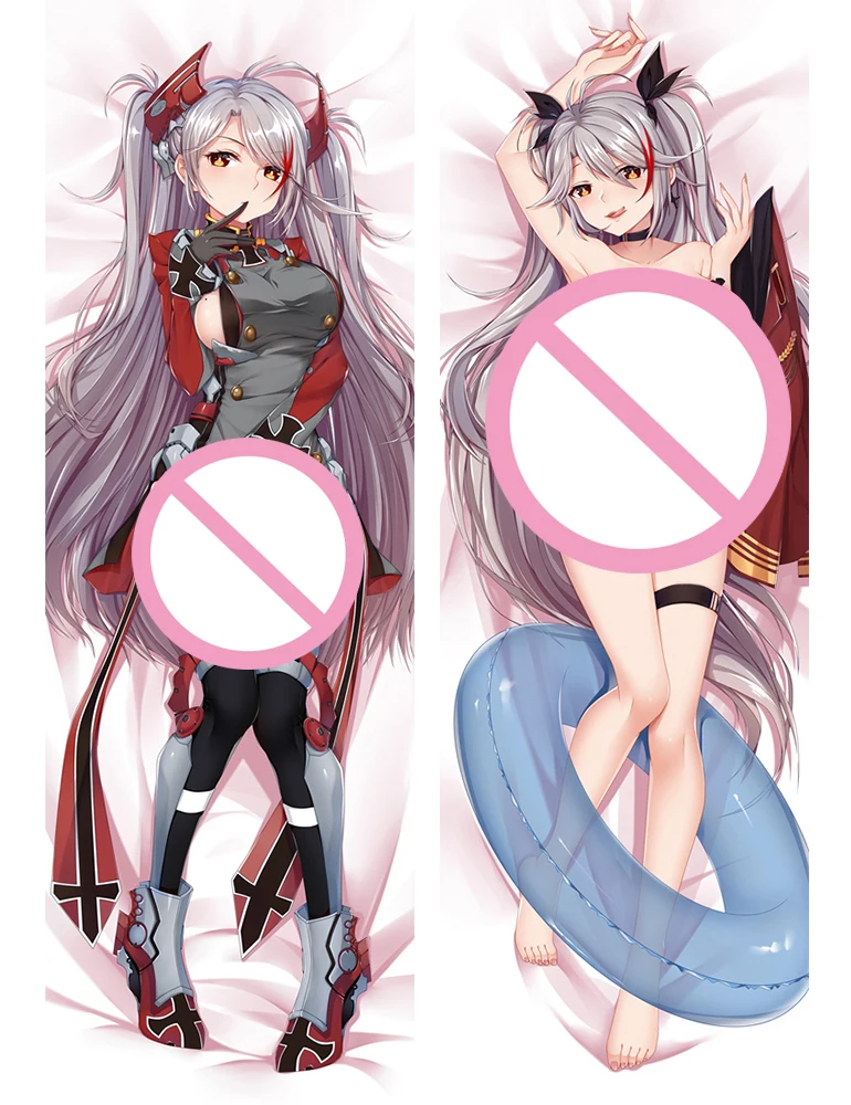 

Azur Lane Prinz Eugen Printed Pillowcase Anime Dakimakura Body Hugging Peach Skin Pillow Cover Soft Cushion Gift