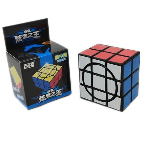 Diansheng круговой куб 2x2 магический куб черный магический куб для детей 2x2 профессиональный пазл игрушки для детей подарок игрушка