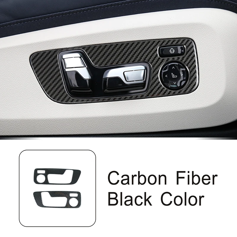 

Панель из нержавеющей стали для регулировки сиденья, декоративная накладка для BMW X5 G05 2019-2022, цветное углеродное волокно, Стайлинг автомобиля, интерьер