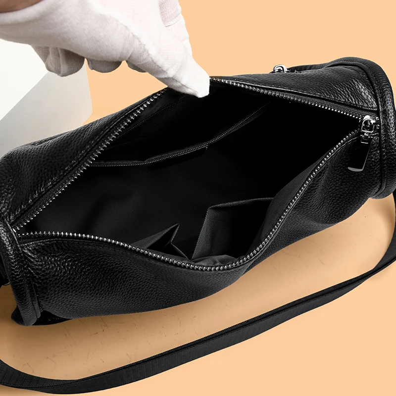 Сумка на плечо мужская из воловьей кожи