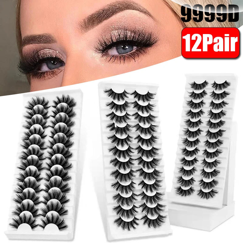 

9D Mink Lashes Natural Eyelashes Dramatic False Eyelashes Faux Cils Makeup Wholesale Fake Eyelash Extension Maquiagem With Glue