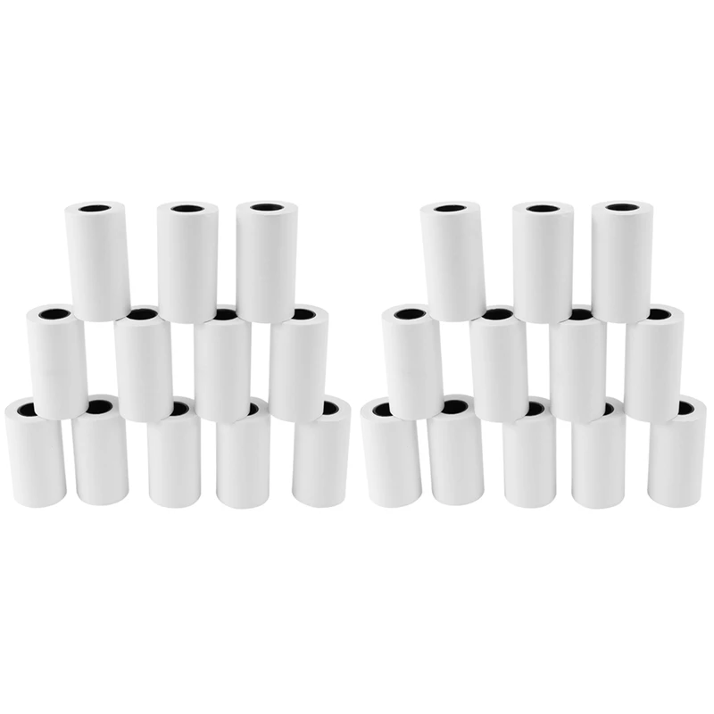 

Printable Sticker Paper Blue On White Direct Thermal Paper Self-Adhesive 57 X 30Mm For PAPERANG Peripage Printer 24 Pack