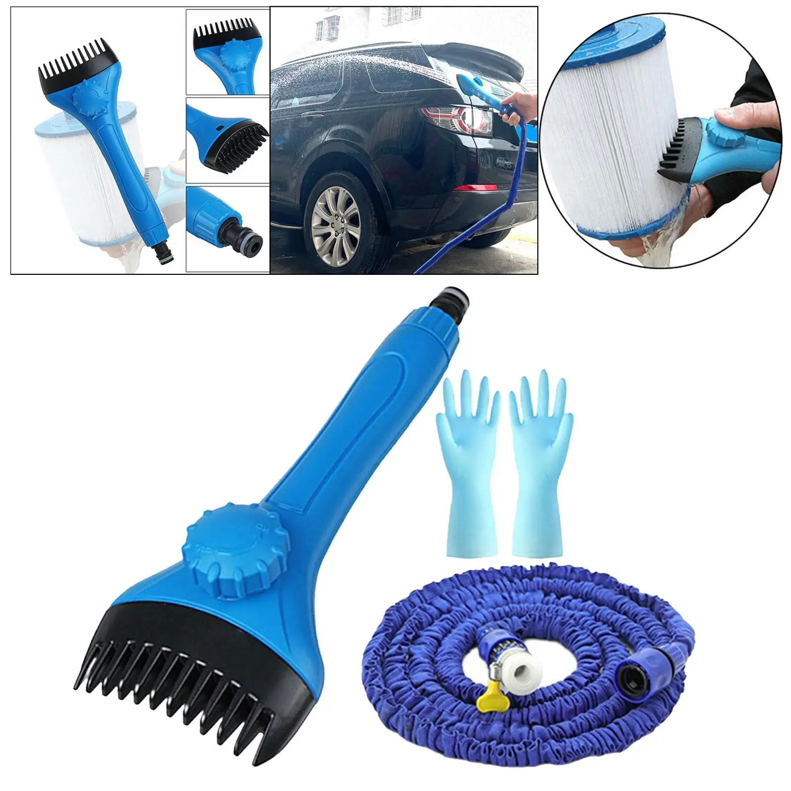 

Heavy Duty Pool & SPA Filter Cartridge Cleaner with Hose SPA & Hot Tub Filter
