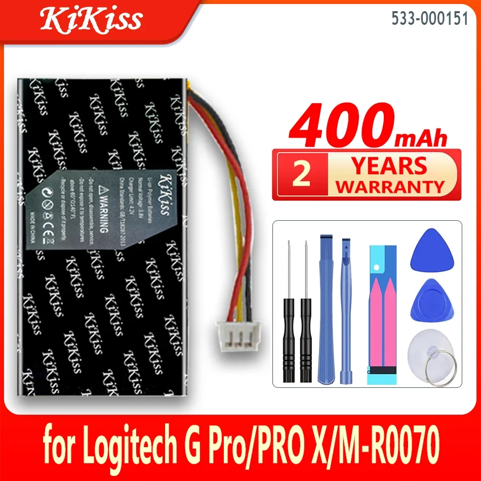 Литий-ионный аккумулятор KiKiss 533-000151 (GPW) 400 мАч для Logitech G Pro Wireless X Superlight M-R0070