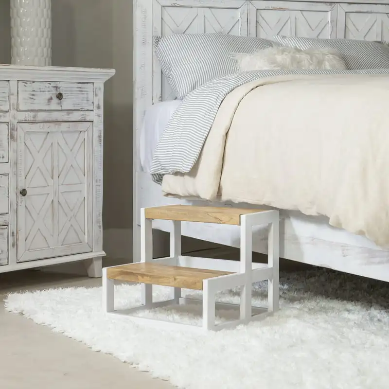 

2-Step Bed Steps, White