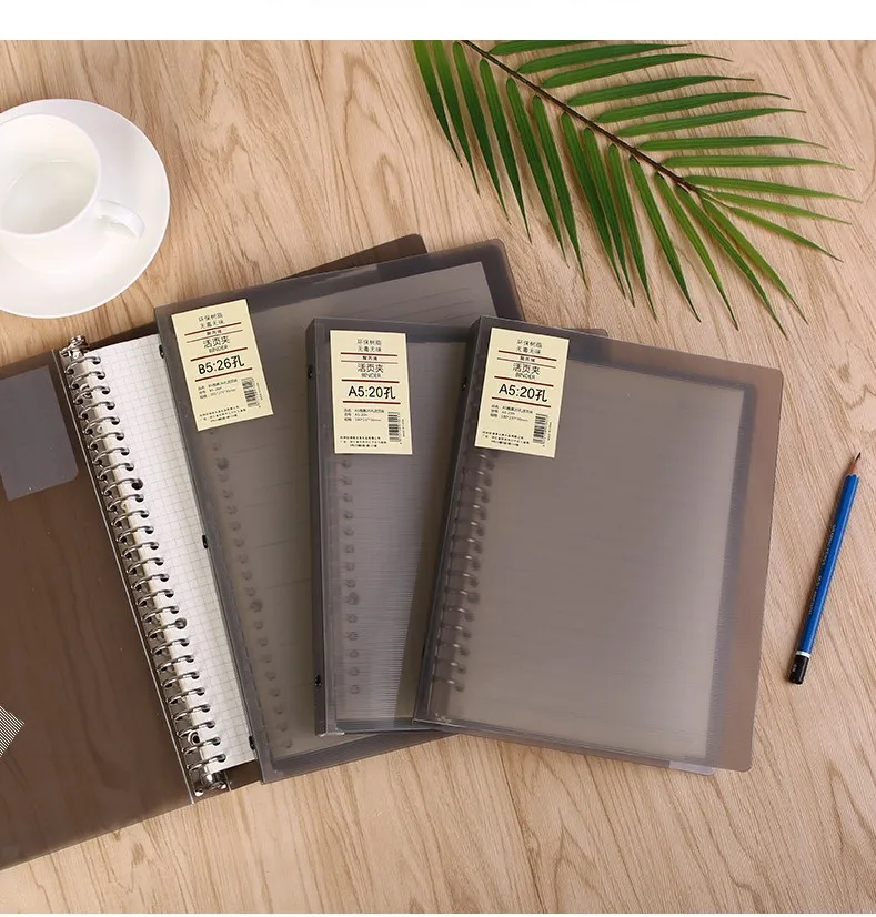 

Loose Leaf Notebook A5/B5 Refillable Binder Notebook Spiral Notebook Paper Diary Planner Office Stationery Supplies