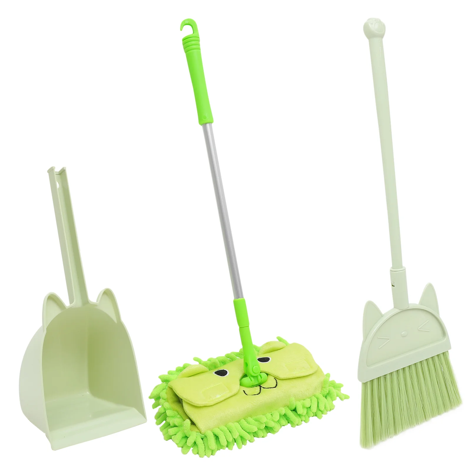 

1 Set of Mini Housekeeping Cleaning Tool for Children Mop Broom and Dustpan