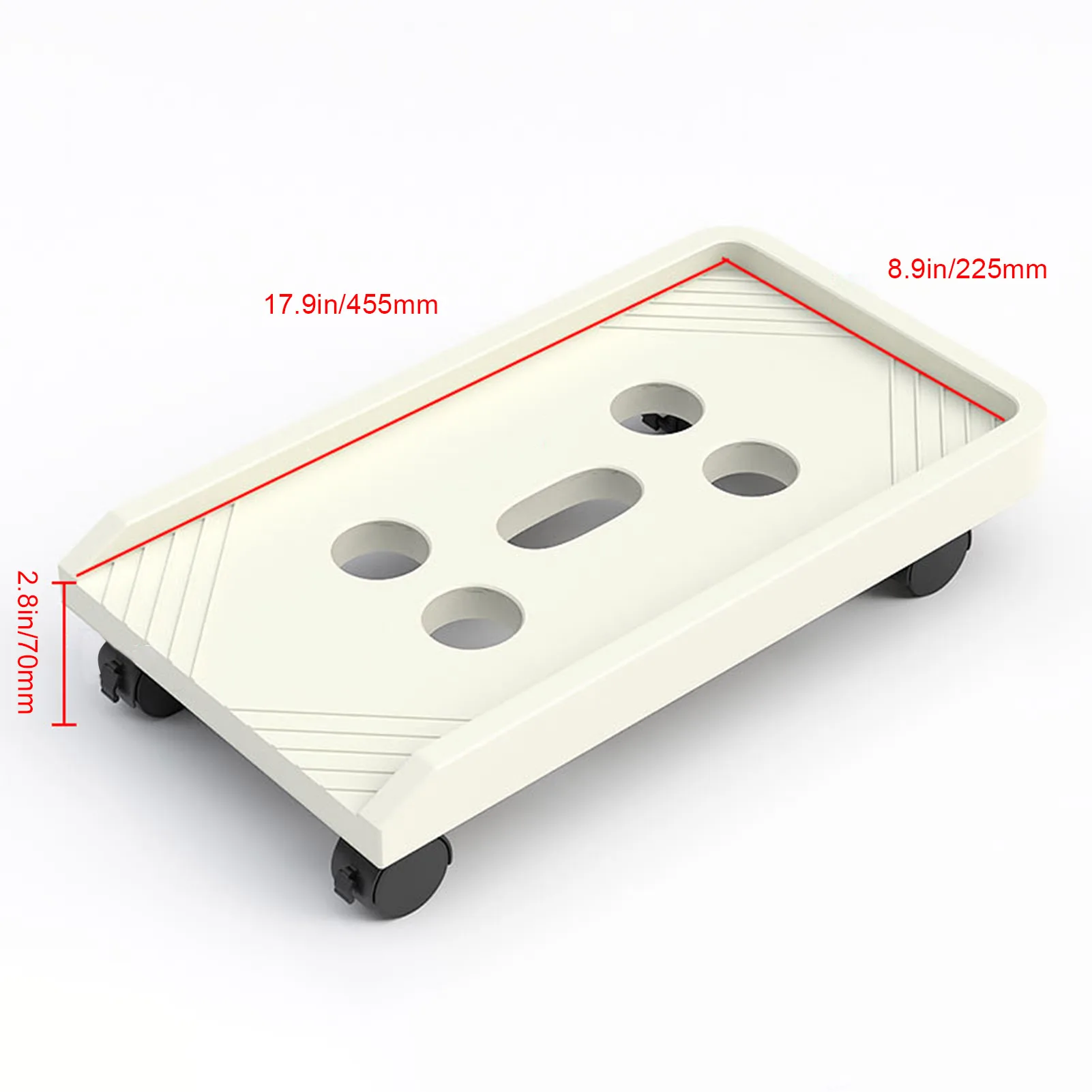 Подставка для компьютерной башни напольная мобильного ПК с 4 вращающимися