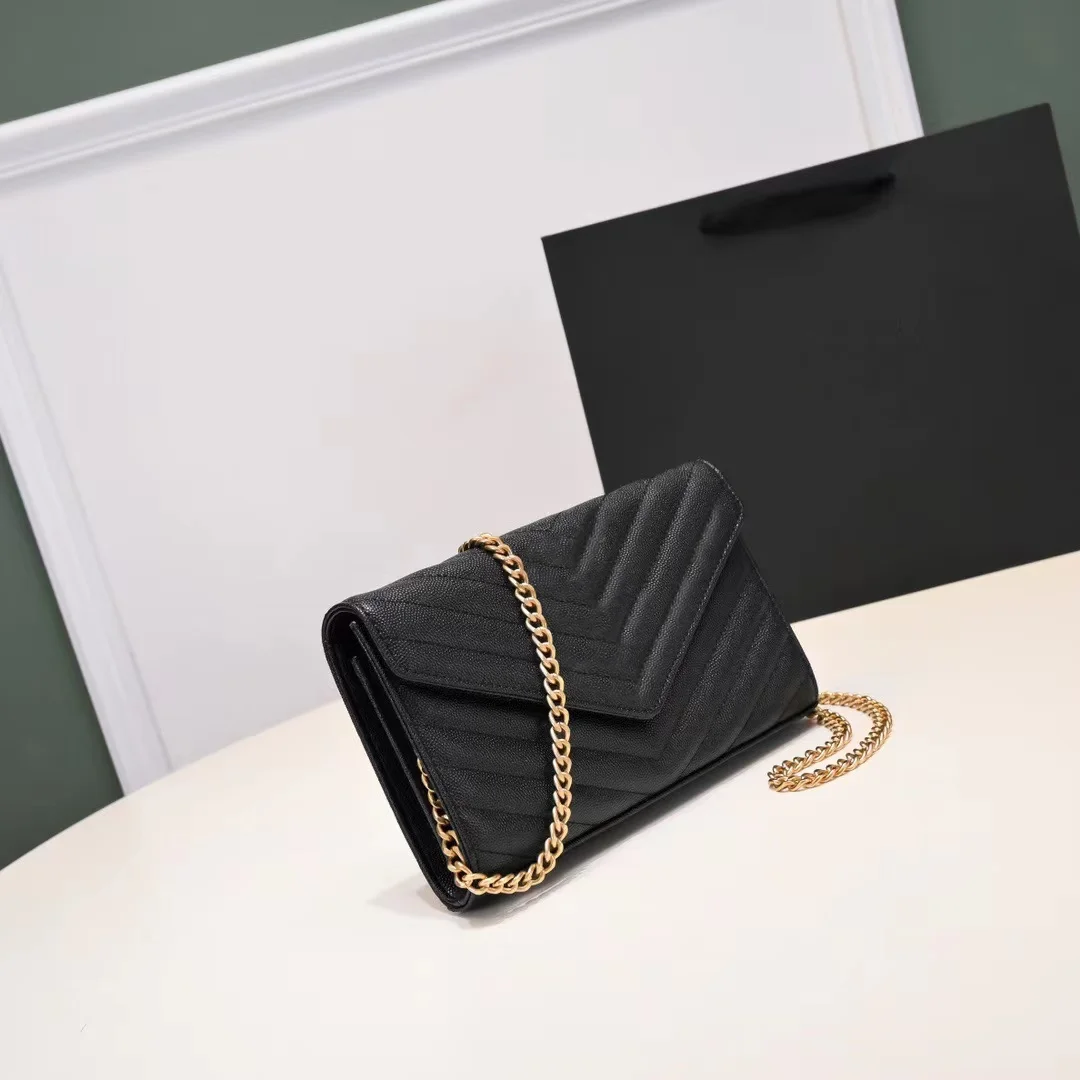 

Luxury handbags designer wallet on chain magnet clasp women top quality purse square crossbody bag flap shoulder bags