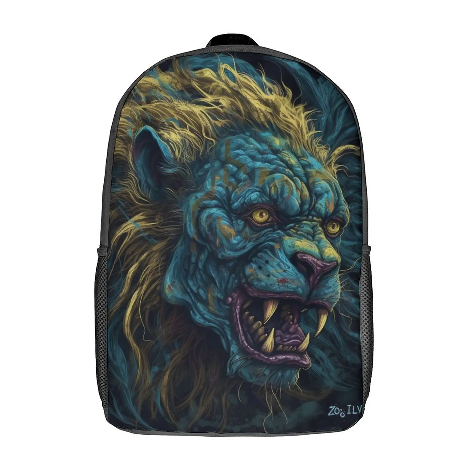

Lion Backpack High Detail Zombie Portraits Stylish Backpacks Teen University Lightweight School Bags Design Rucksack