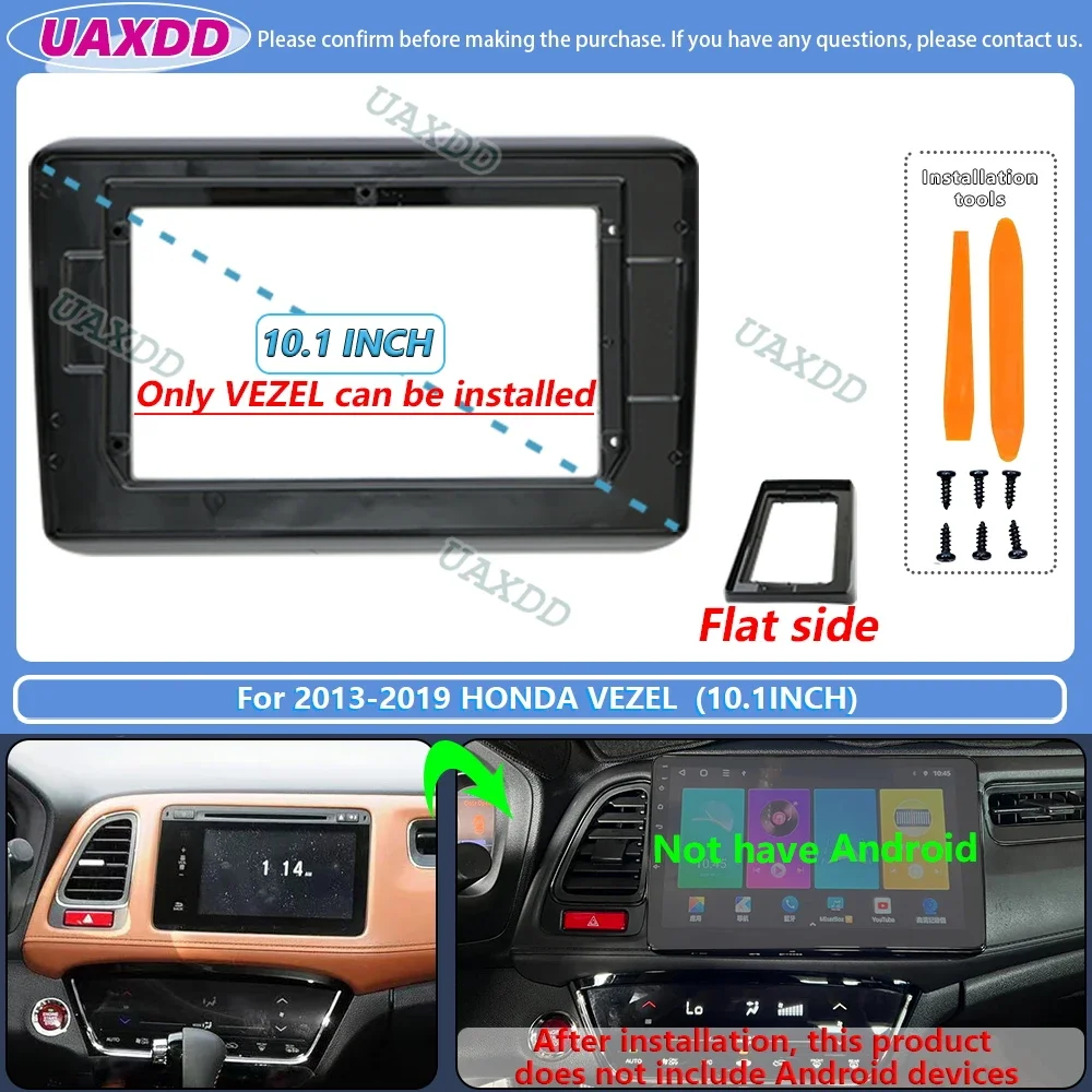 

ДЛЯ 2013-2019 HONDA VEZEL HR-V XR-V 9 10,1 ДЮЙМОВ 2 Din Автомобильная рамка Android Центральный адаптер жгута проводов навигации canbus box