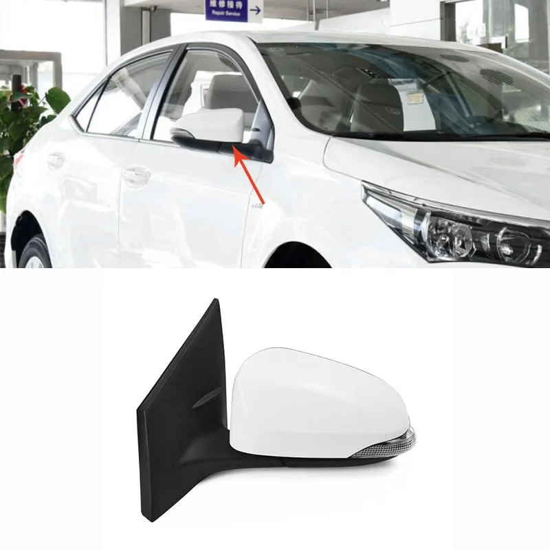 

For TOYOTA COROLLA ALTIS 2014 2015 2016 2017 2018 9-PINS With Electric Folding Heating Outer Rearview Side Mirror Assembly