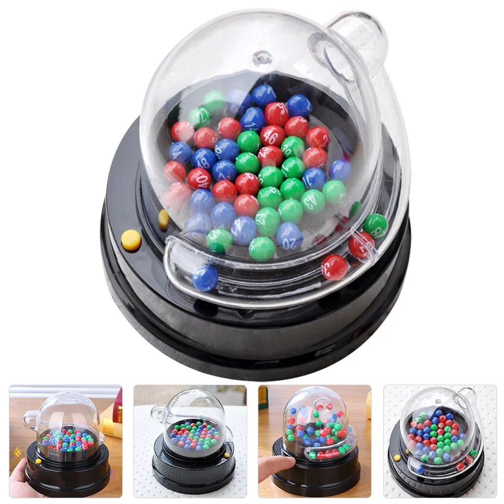 

Classic Gumball Machine Bingo Mini Toys Girls Shake Outdoor Lucky Lottery Game Blower Slot Electric Number Picking