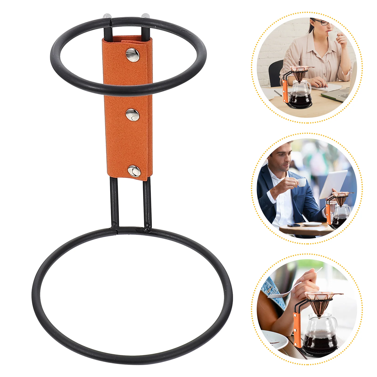 

Coffee Dripper Pour Over Filter Stand Holder Rack Cup Station Metal Accessory Tea Maker Iron Base Drip Filters Cone Origami