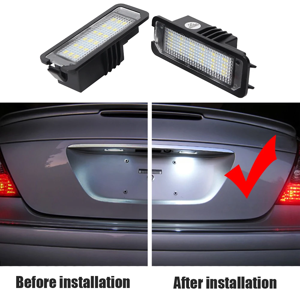 Фото 2 шт. подсветки номерного знака для Skoda Superb седан 3T4 3T5 2008-2015 №3