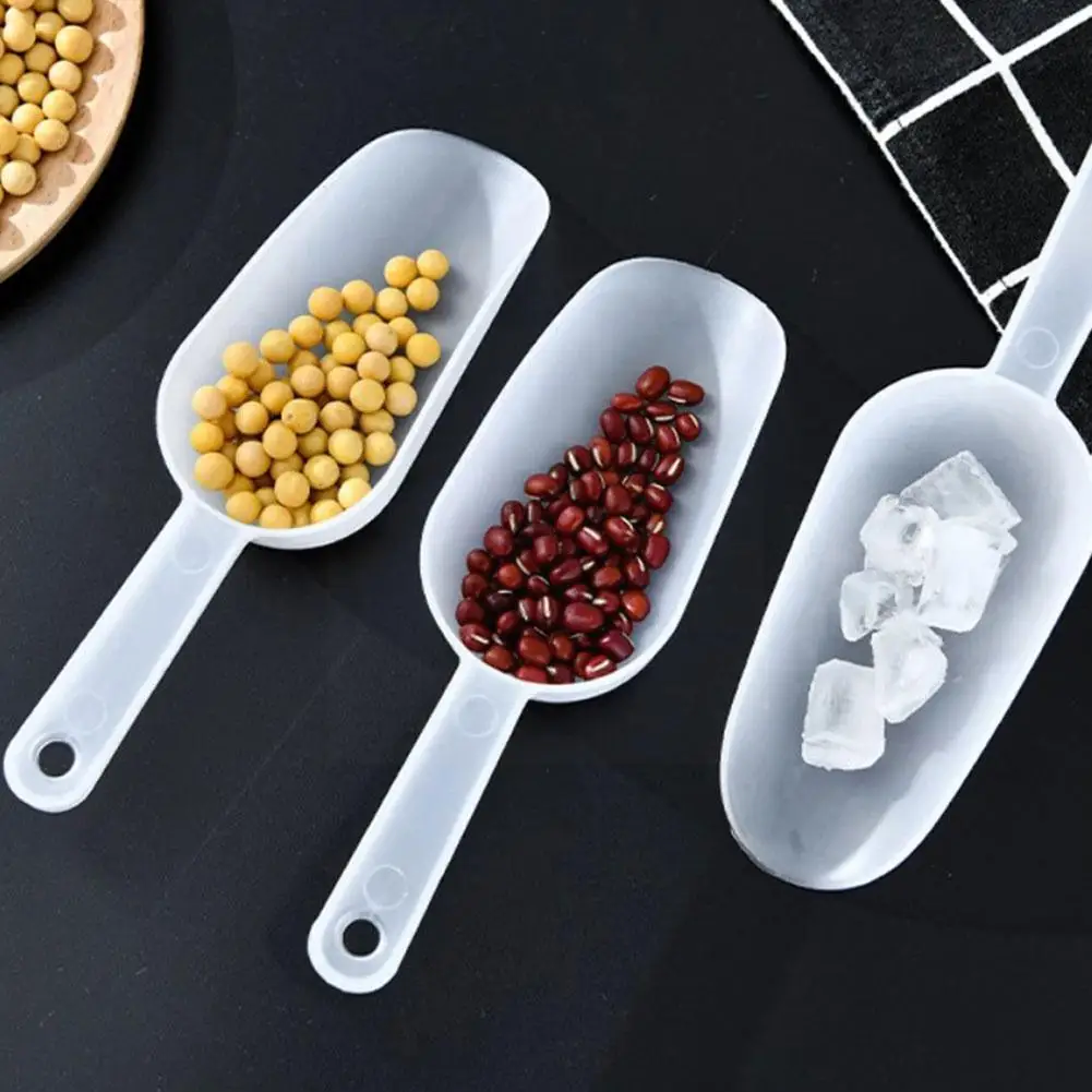 

1Pcs Multifunctional Frosted Plastic Ice Measuring Scoop Candy Ice Sugar Scoopers for Party Dessert Buffet Ice Cream Tools L6T2