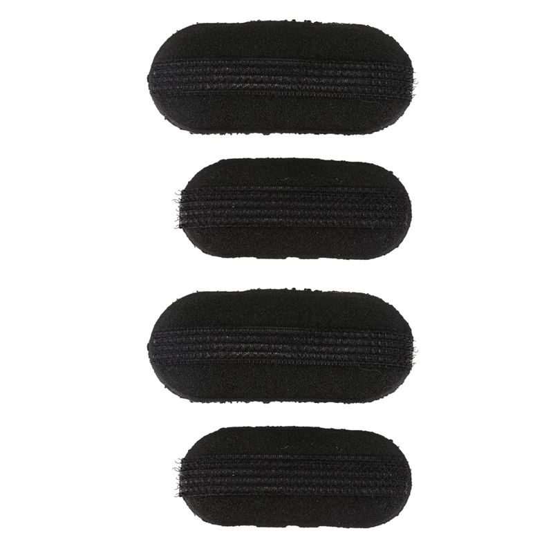 

4 Pcs Black Sponge Hair Clip Volume Bumpit Padding Bun Updo