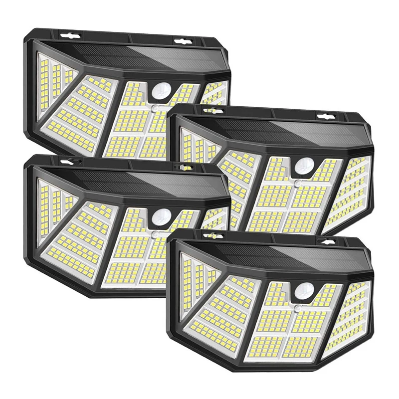 

310 LED Solar Lights Outdoor, Upgraded Solar Motion Light Solar Wall Light With 3 Lighting Mode 270°Wide Angle