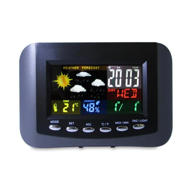 

Large LCD Display Colorful Digital Weather Station Table Clock
