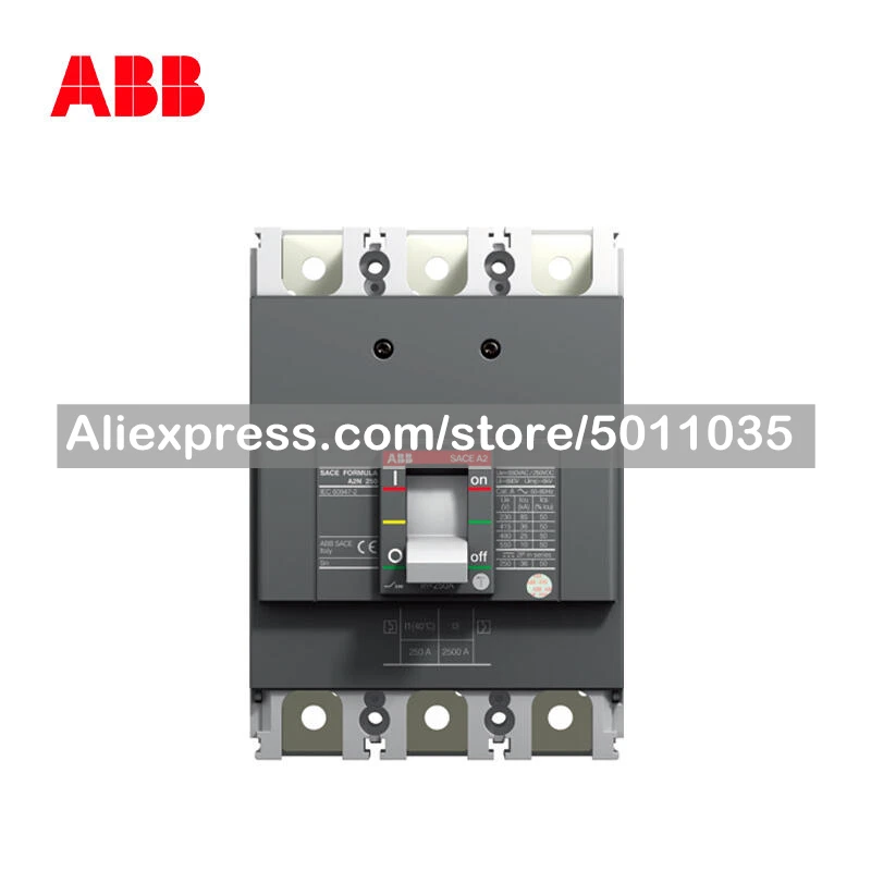 

10116412 ABB Molded Case Circuit Breaker-FORMULA; A2B250 TMF160/1600 FF 3P