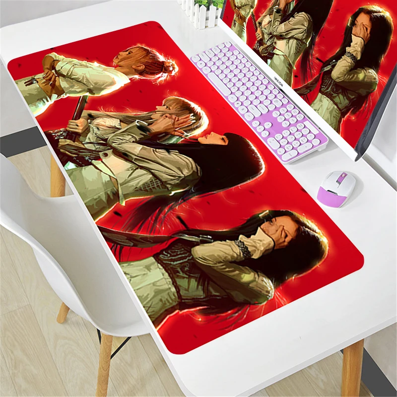 

Kpop Girl Group Cool Girls Gaming Mouse Pad Pc Accessories Computer Offices Xxl Mouse Mat Desk Protector Handsome girl Playmat