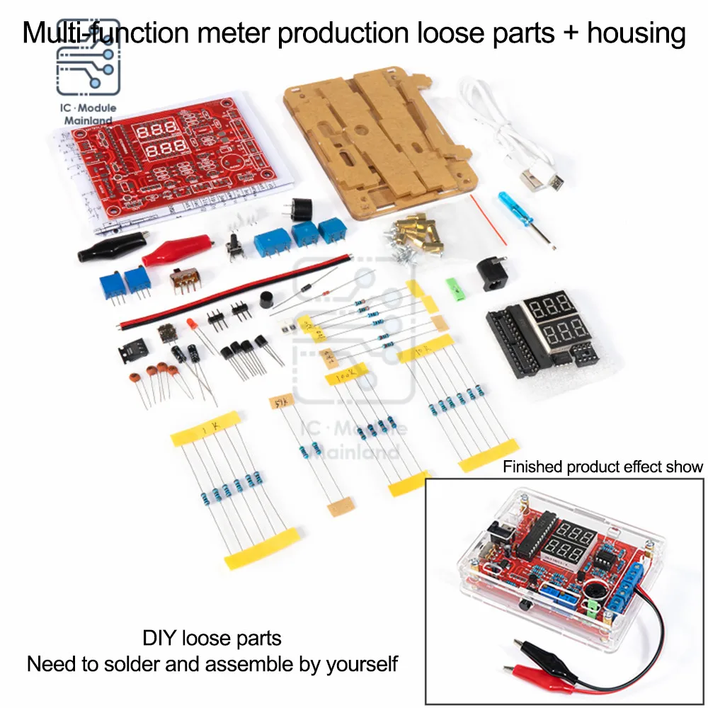 

DIY Electronics Kit Current Temperature Detection PWM Signal Generator Bulk Adjustable Regulated Buck Power Module PCB Board