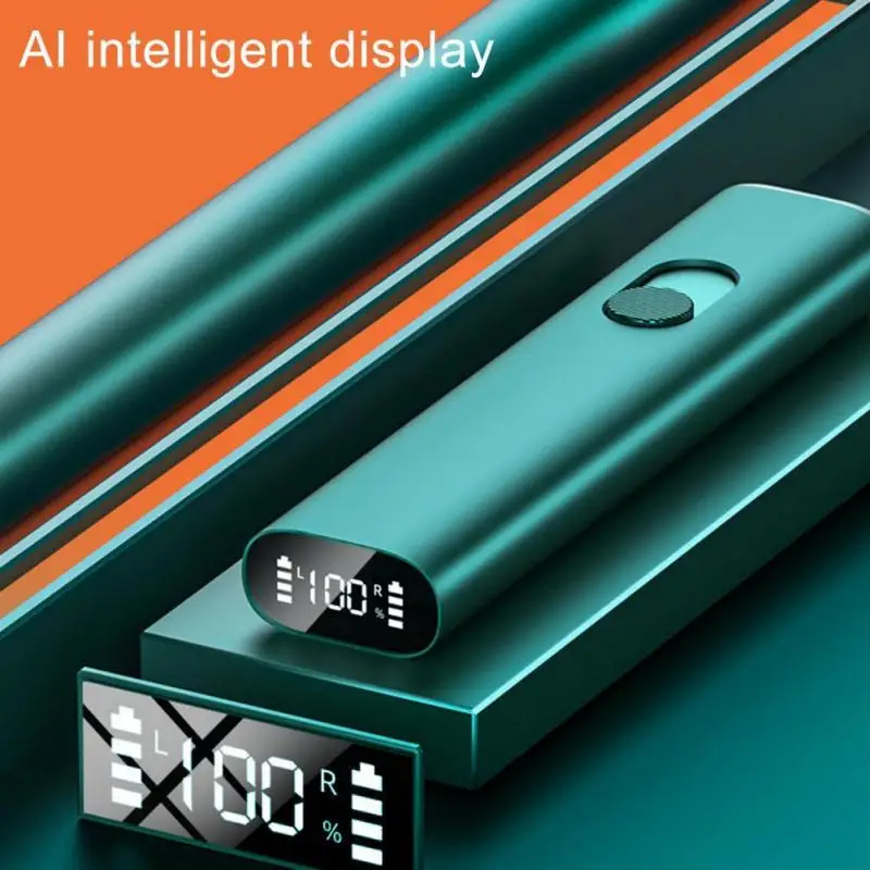 

S11 TWS Bluetooth-compatible Earphones Foldable Touch Control Digital Display Stereo In-ear Earbuds For Sports With Mic