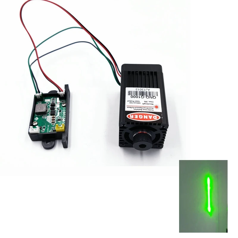 520nm 1W Green Line Bird Driving Laser Module High-speed Road Warning Laser 1000MW